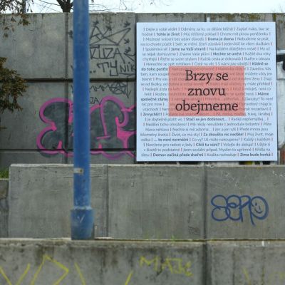 Výstava Básně z dálnice, foto: Ondřej Besperát