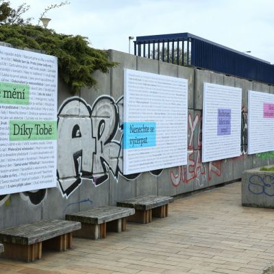 Výstava Básně z dálnice, foto: Ondřej Besperát  