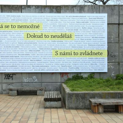 Výstava Básně z dálnice, foto: Ondřej Besperát