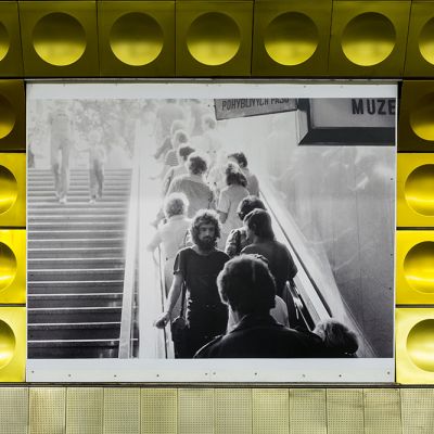 Jiří Kovanda, bez názvu, Václavské náměstí 1976