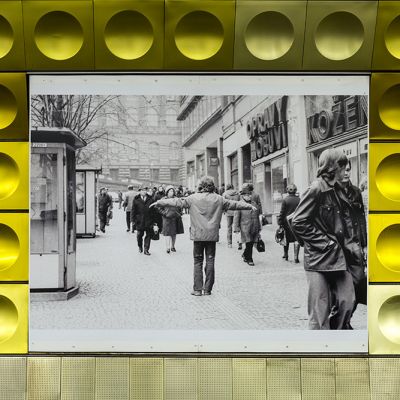 Jiří Kovanda, bez názvu, Václavské náměstí 1977